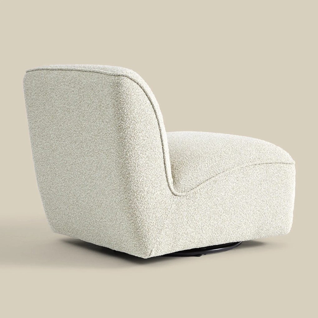 Draaibare Fauteuil Beige Zonder Armleuning