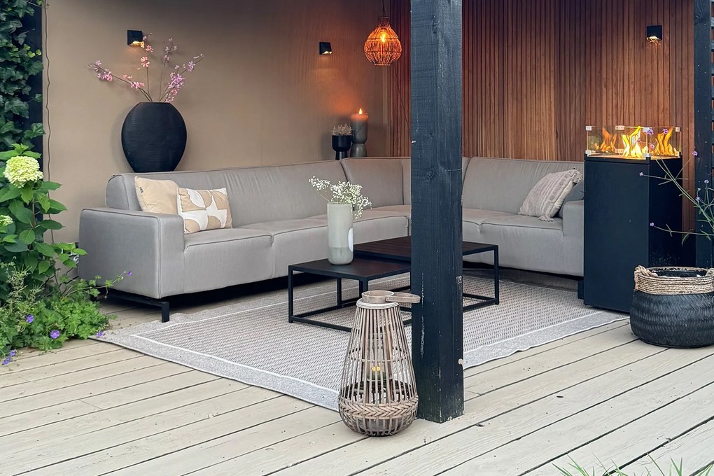 Boavista/Royalty Sunbrella loungeset - Nature Grey - 5-delig - Rechts