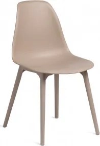 Verpakking Van 2 Scand Polypropyleen Eetkamerstoelen Bruin - Tarwe - Sklum