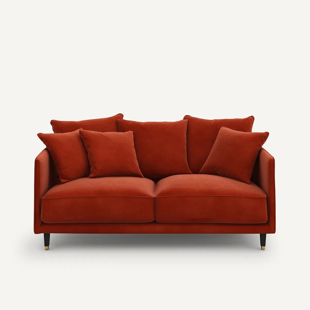 3-zits compacte fluwelen zetel, Lazare