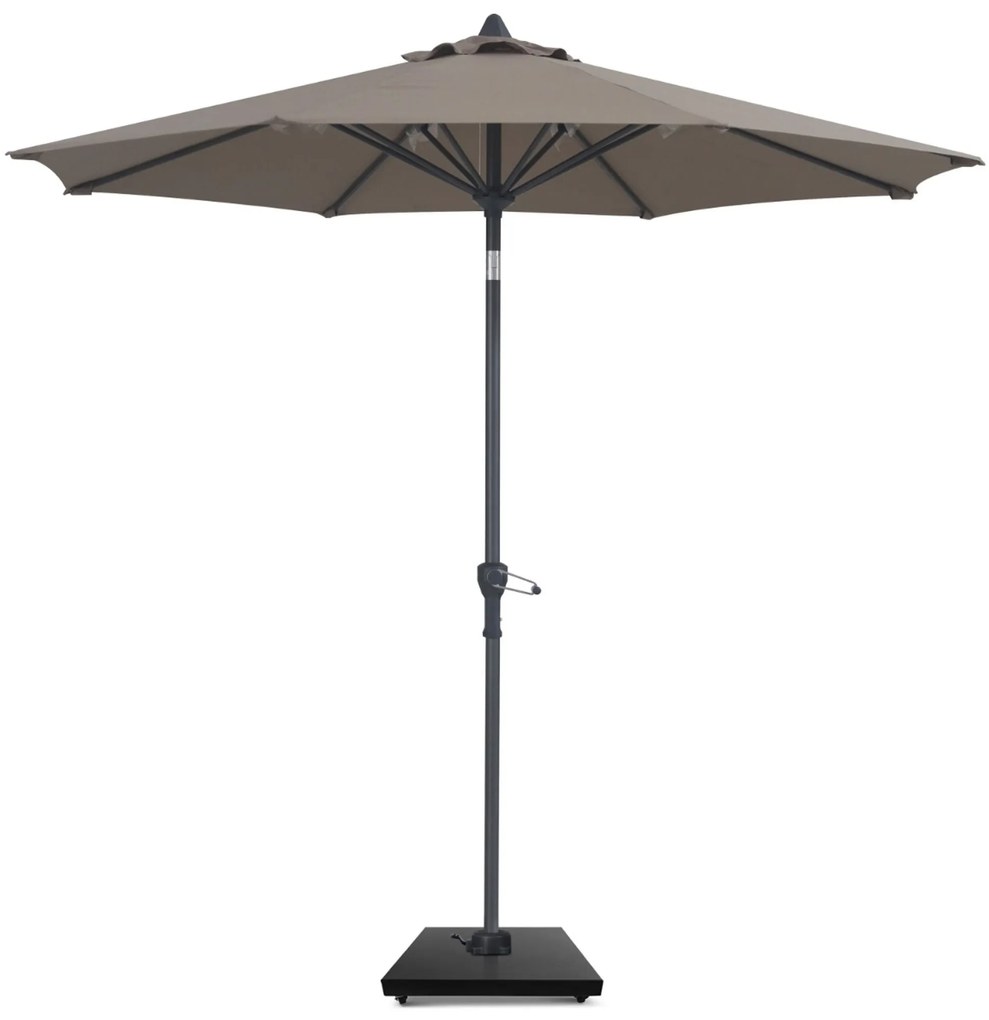 Camello Valerio Stokparasol .m (excl. Voet) Aluminium Taupe