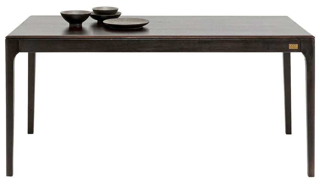 Kare Design Brooklyn Walnut Retro Eettafel Donker Hout 160x80 Cm - 160 X 80cm.