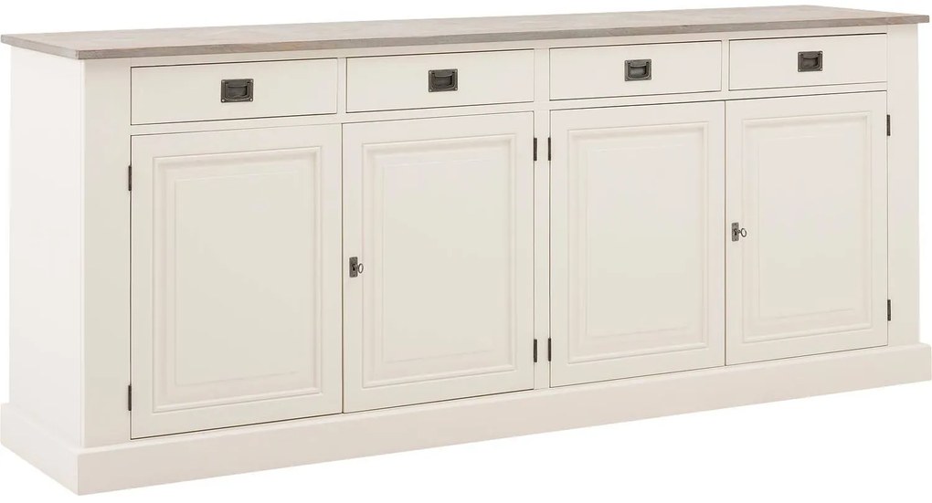 Goossens Dressoir Velante, 4 deuren 4 laden