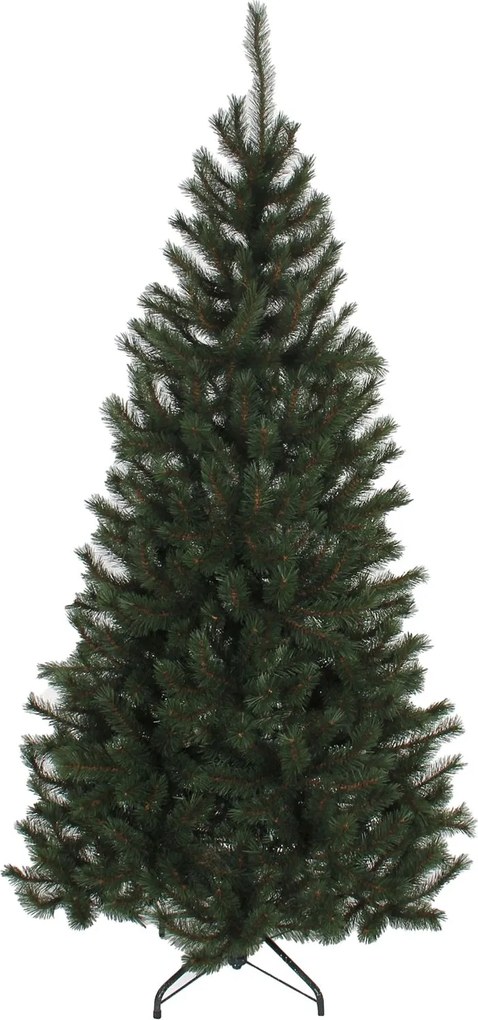 Kingston kunstkerstboom - 185 cm - groen - Diameter 102 cm - 501 tips - metalen voet