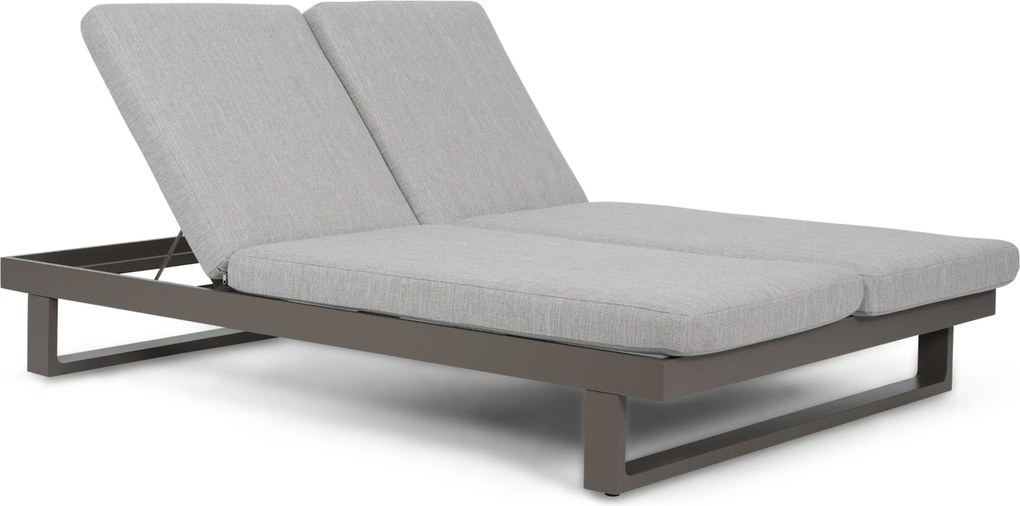 Lifestyle Garden Furniture Massimo Ligbed Met Kussen Antraciet/earth Aluminium Grijs