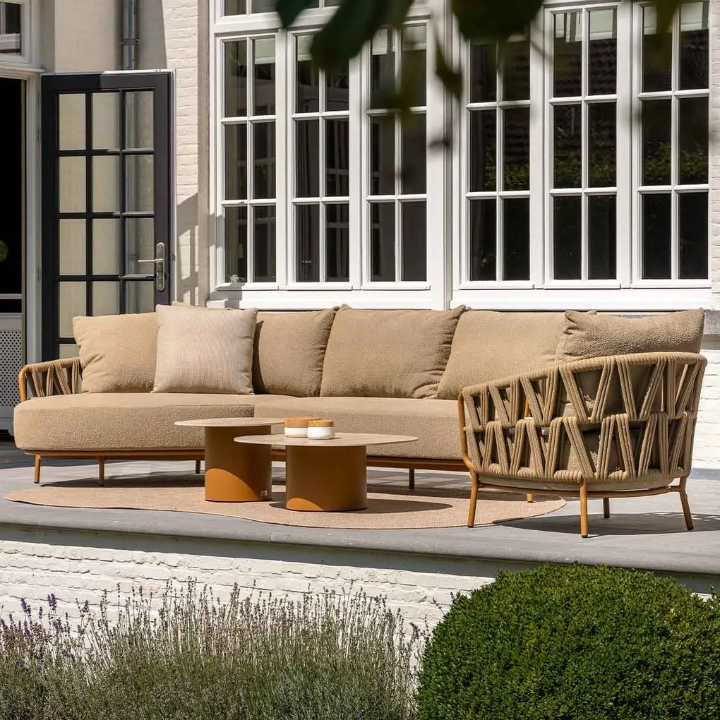 4 Seasons Sofie loungetafel 70x80x30 cm amber - ceramic