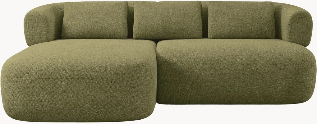 Bouclé hoekbank Jenny (2-zits)