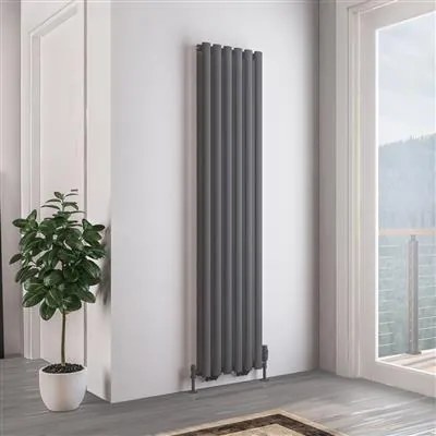 Eastbrook Tunstall dubbele radiator 40x180cm 1429W antraciet