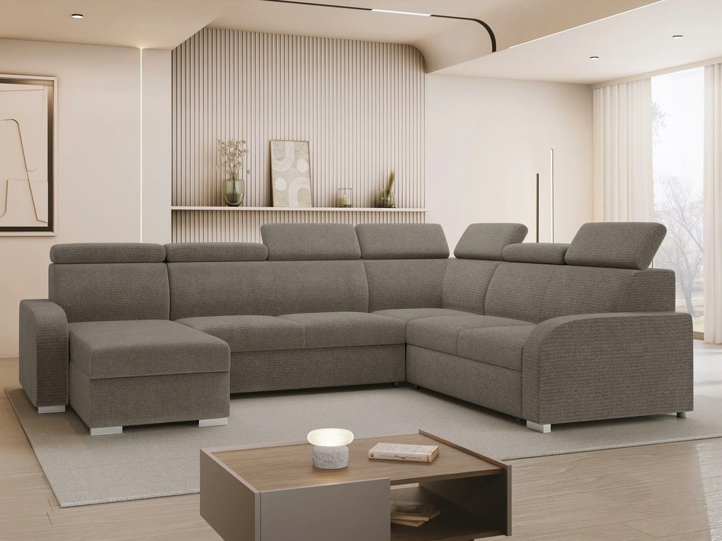 Hoekbank Ovos IV, Aanwezig, Aanwezig, 315x250x85cm, 214.5 kg, Poten: Kunststof, Hout