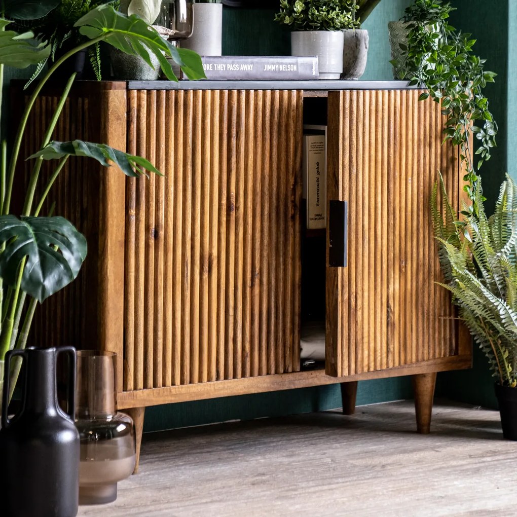 Eleonora Carter Retro Dressoir Mangohout 105 Cm - 105x41x85cm.