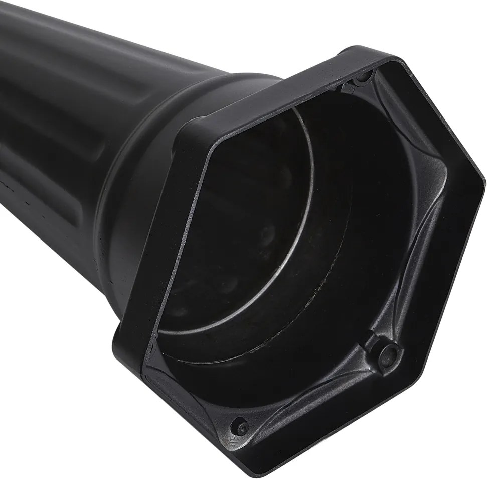 Klassieke buitenlantaarn zwart met koper 220cm 3-lichts IP44 - Havana