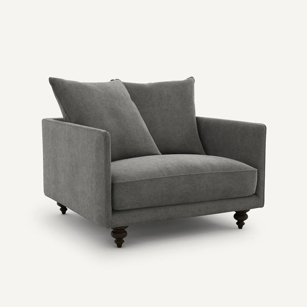 Fauteuil viscose/polyester, Lazare