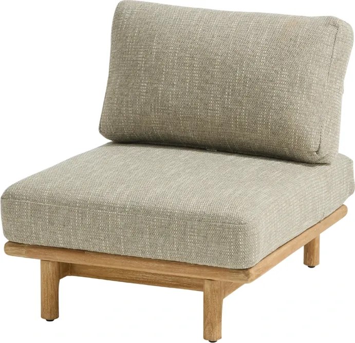 Taste by 4 Seasons Marco lounge hoekbank XL teak LoungebankLoungeset   houtkleur weerbestendig