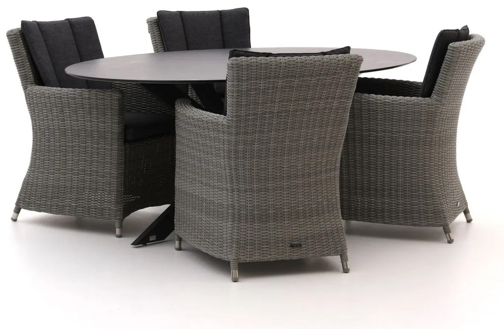Intenso Adriano/Furato ellips 200cm dining tuinset 5-delig