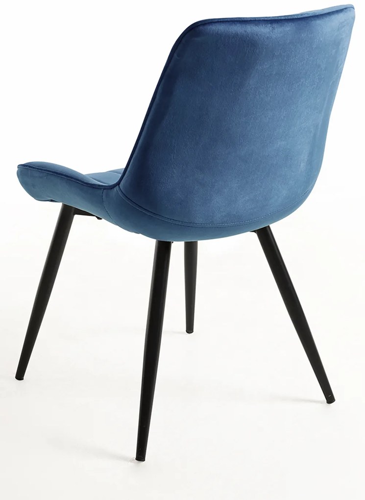Set van 4 Lene Fluwelen Stoelen