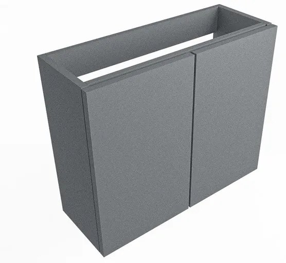 Mondiaz FOWY fonteinonderkast - 60x22x50cm - 2 deuren - push to open - softclose - Plata FOWYTO60Pla2D