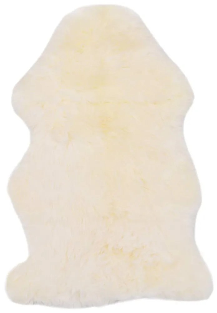 vidaXL Vloerkleed 60x90 cm schapenvacht wit