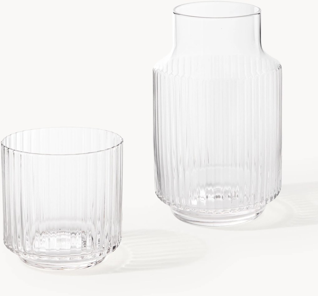 Mondgeblazen karaf Aleo met tumbler, 2-delig
