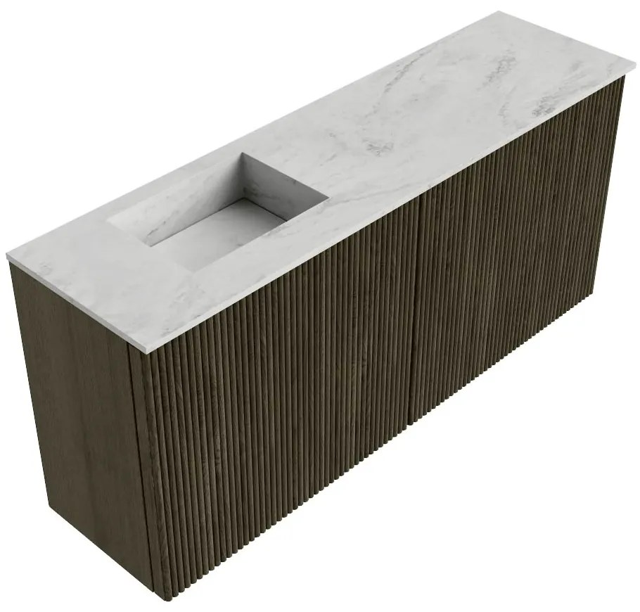 Mondiaz Joya DLux 90cm toiletmeubel shadow met wastafel faye links 1 kraangat opalo