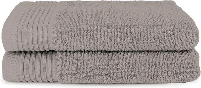 The One Towelling 2-PACK: Handdoek Deluxe - 60 x 110 cm - Taupe