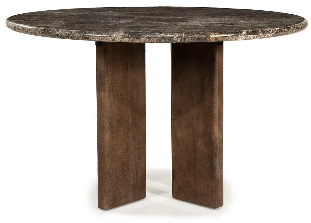 Eettafel Met Marmeren Blad - 127 X 127cm.