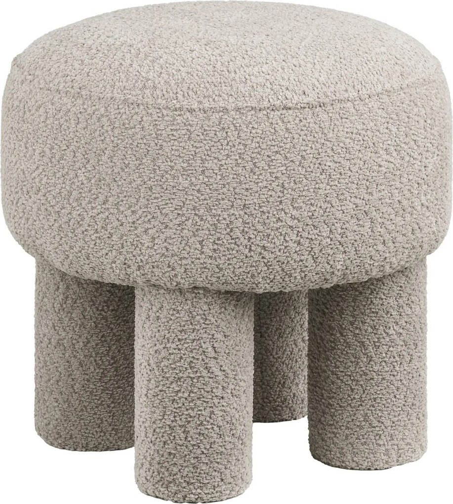 Canberra Poef Bouclé - Dark Sand