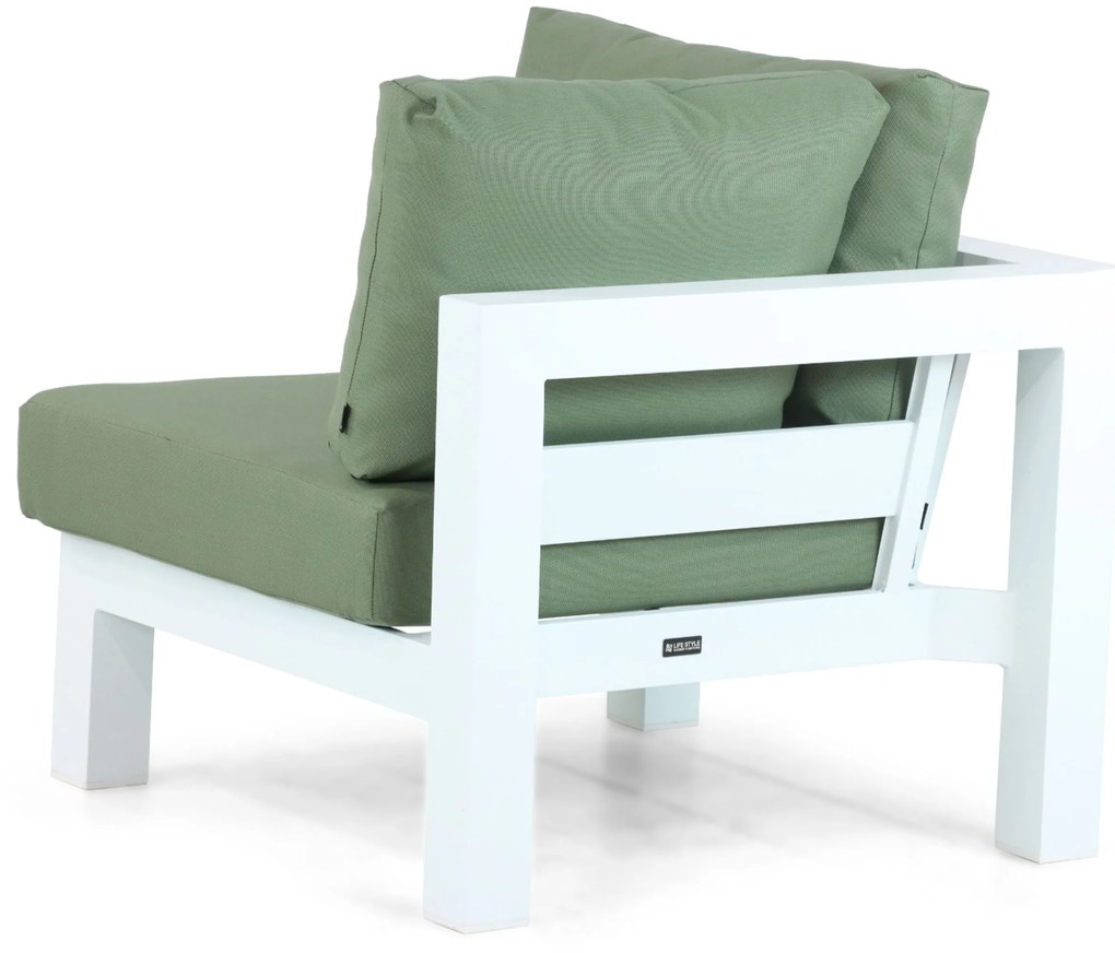 Hoek loungeset 5 personen Aluminium Wit  Lifestyle Garden Furniture Luca