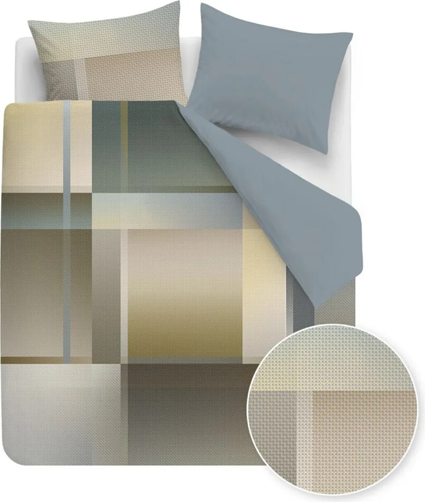 Kardol by Beddinghouse Cuadrado Dekbedovertrek Blue Green – Bij Swiss Sense