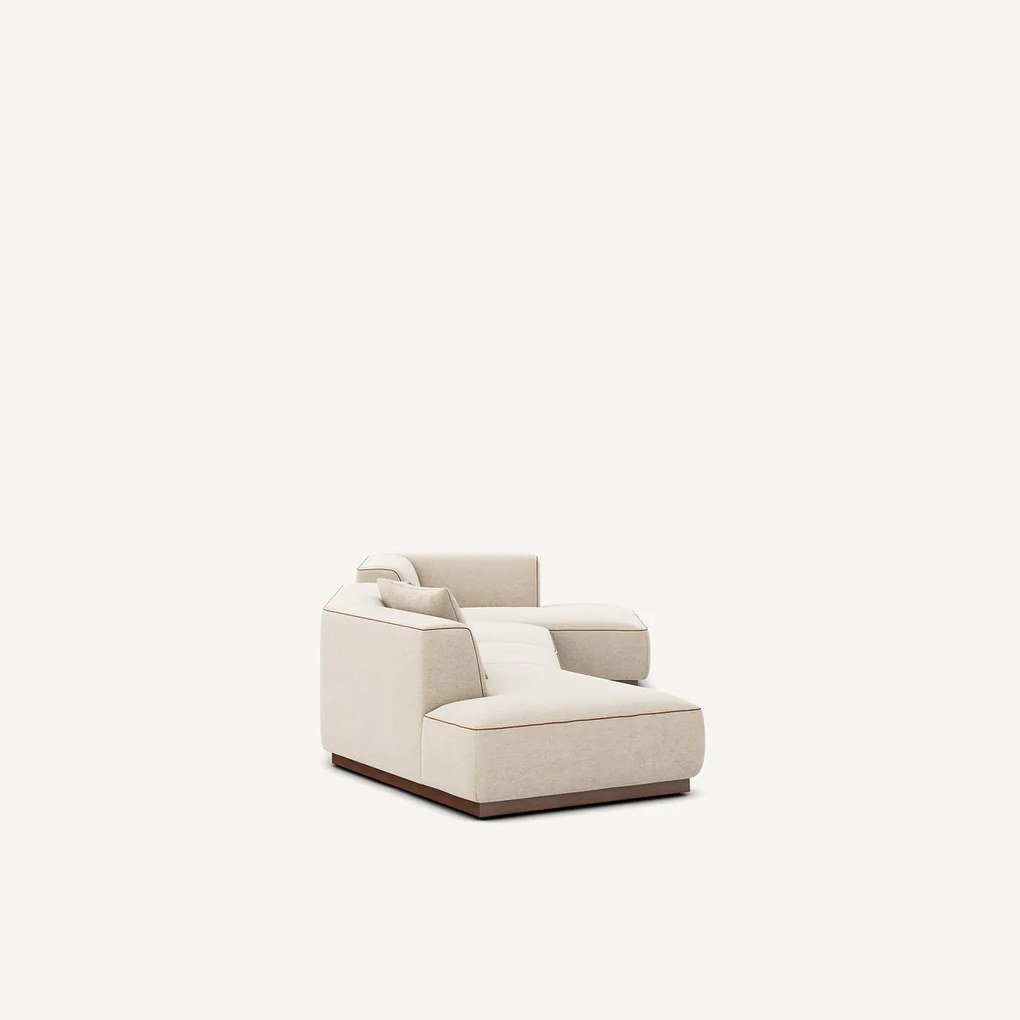 Open hoekbank XL in gemêleerde stof, JACOPO