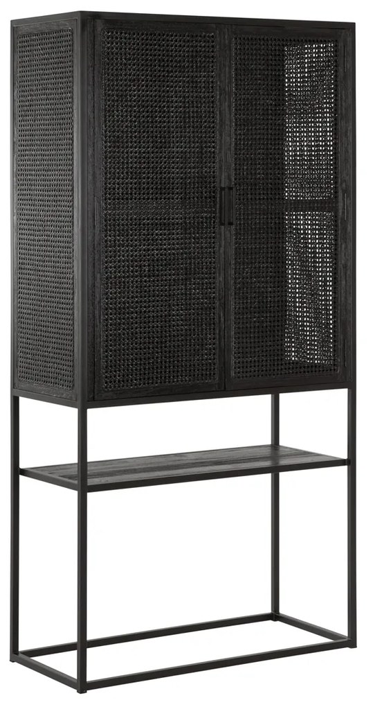 Must Living Spiderman Kast Op Hoge Poten Zwart - 88x40x175cm.