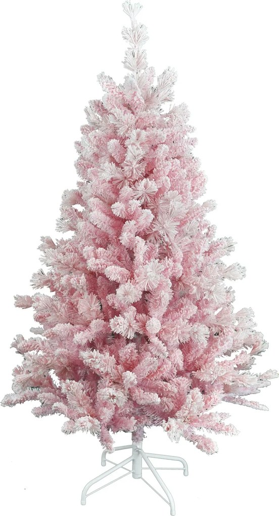 Teddy Pink kunstkerstboom - 150 cm - roze - Diameter 86 cm - 422 tips - metalen voet