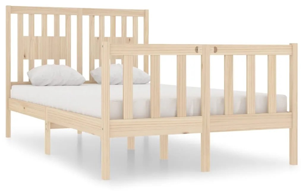 vidaXL Bedframe massief hout 120x190 cm 4FT Small Double