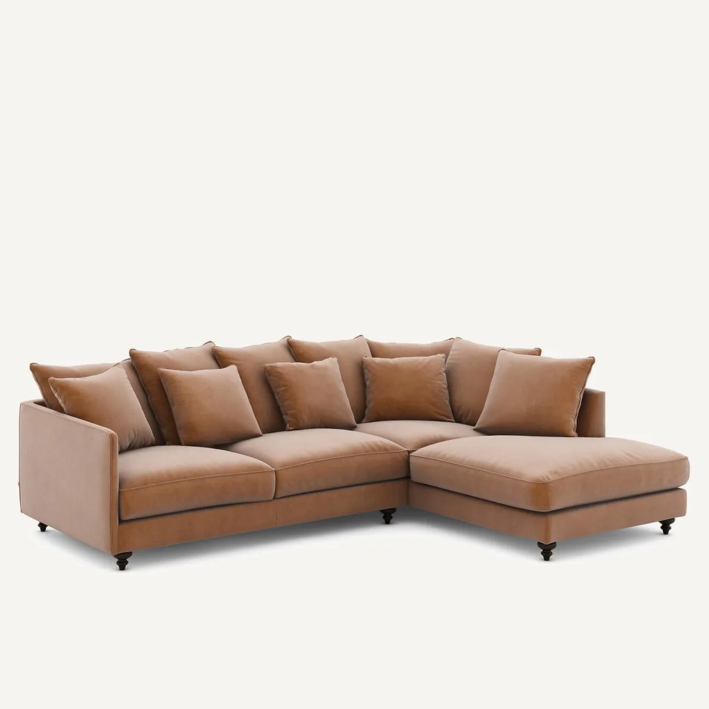 Fluwelen hoekslaapbank, Lazare