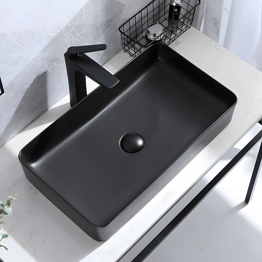 Opzetwastafel Denis Black Mat