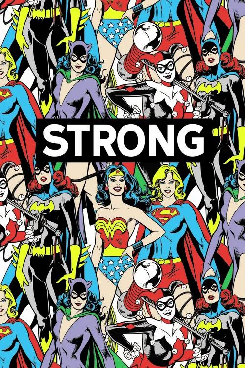 Kunstafdruk DC Comics - Women are strong, (26.7 x 40 cm)