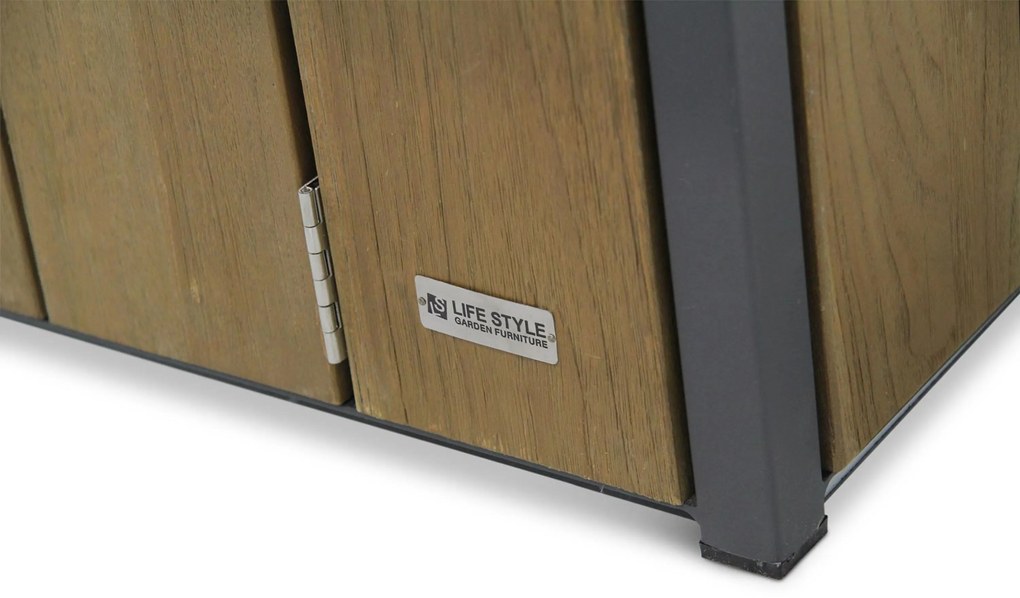 Lifestyle Garden Furniture Seaside Lounge Vuurtafel X  antraciet Aluminium Grijs