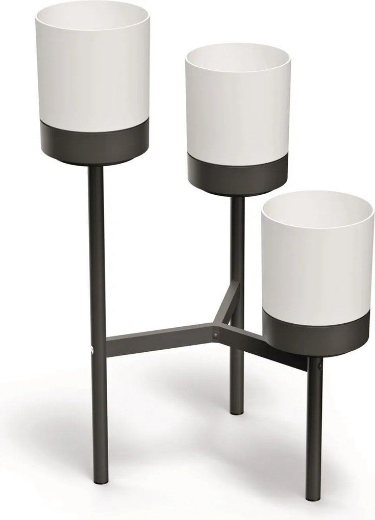 Prosperplast Bloomie Stand Plantenstandaard - Wit - 3 Potten - 80,5 cm