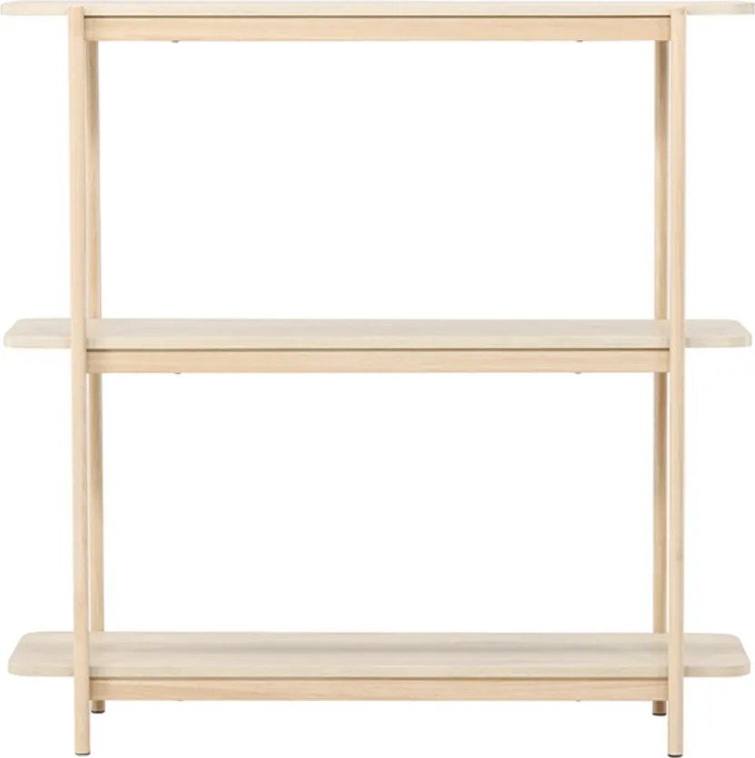Openkast Met Drie Planken Whitewash - 120x40x120cm.