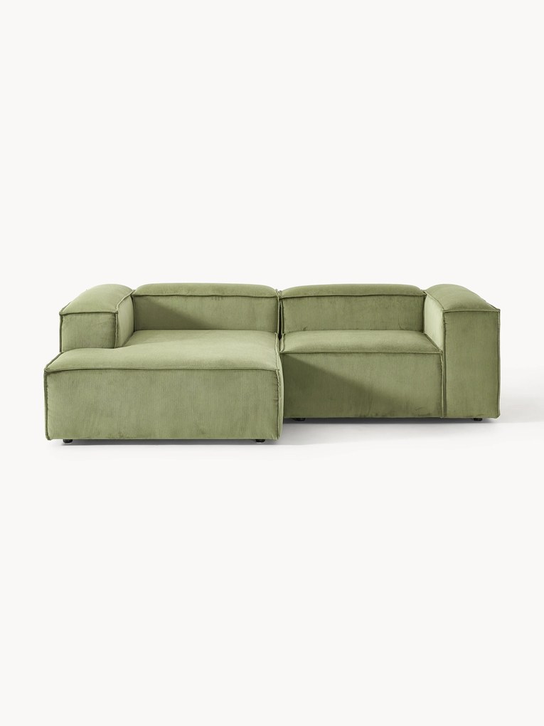 Modulaire hoekbank Lennon (3-zits) van corduroy
