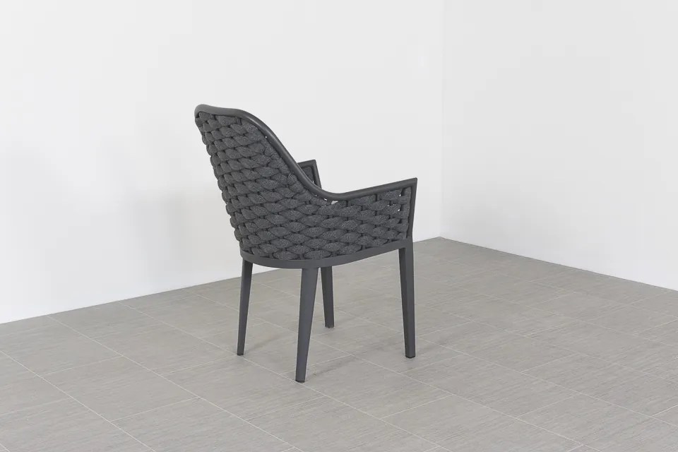 Lucca dark grey/Verona antraciet 220 cm. tuinset - 7-delig