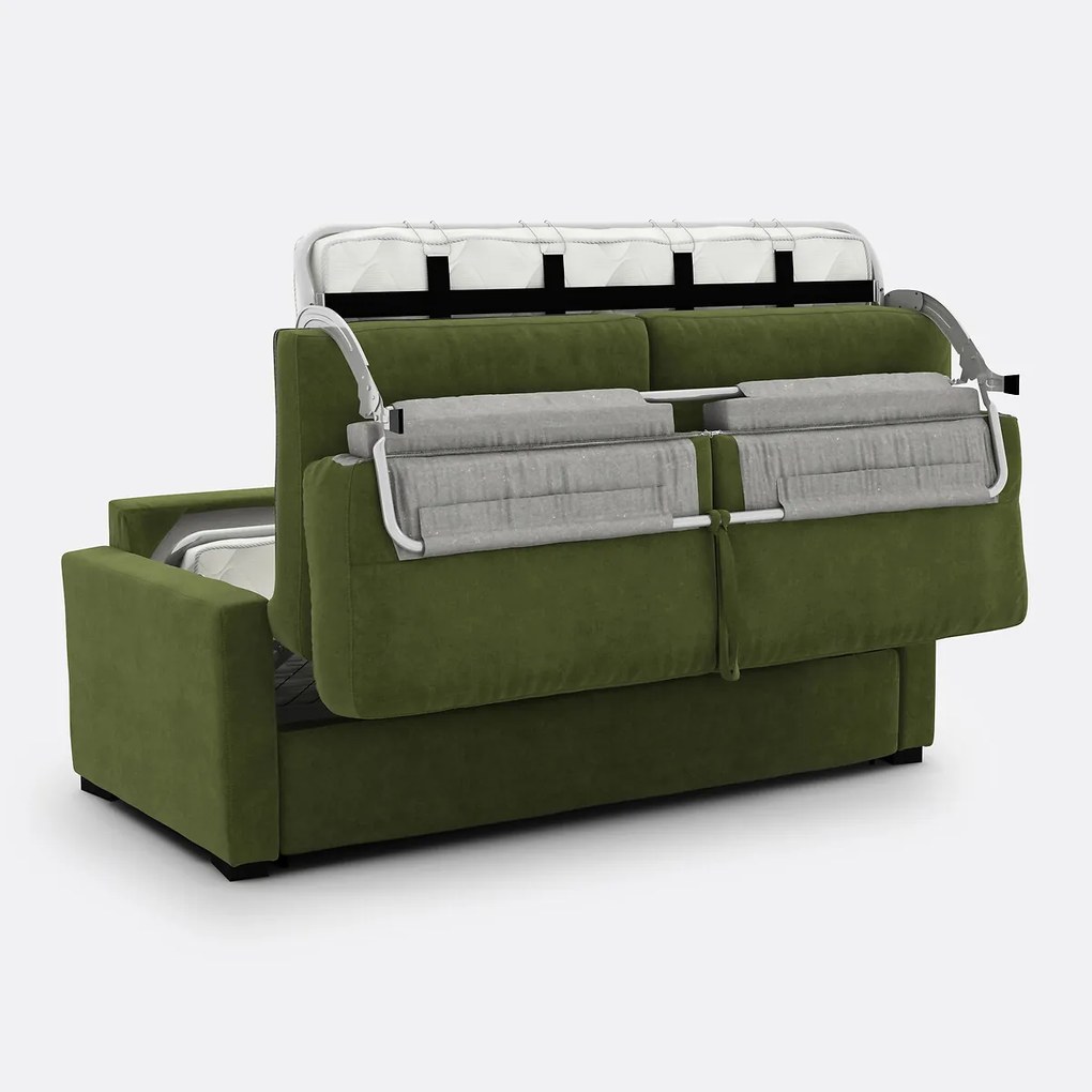 2-, 3- of 4-zits slaapbank, schuim, fluweel, TIMOR