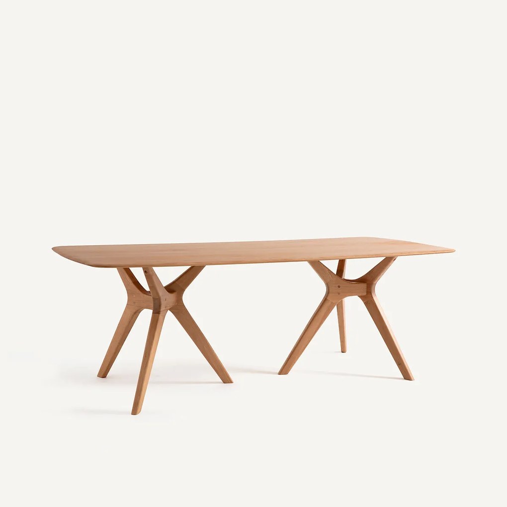 Rechthoekige tafel in massieve eik, Maricielo