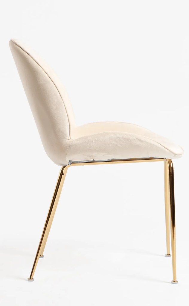 Bille Gouden Fluwelen Stoel