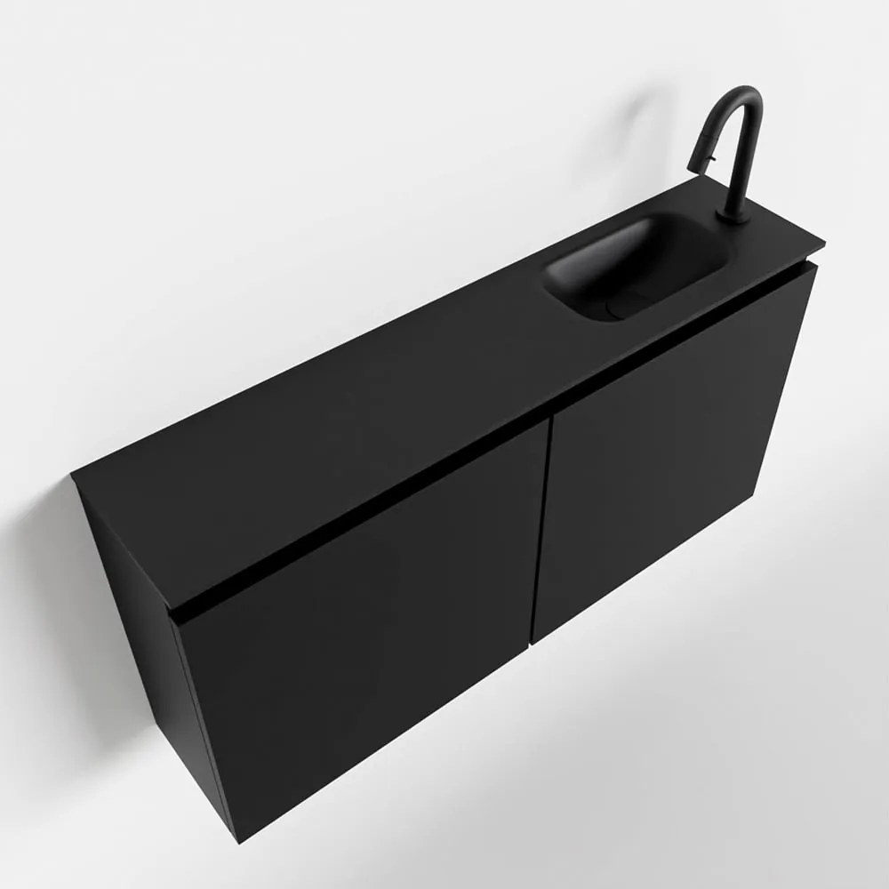 Mondiaz Ture 100cm toiletmeubel urban met wastafel urban rechts 1 kraangat