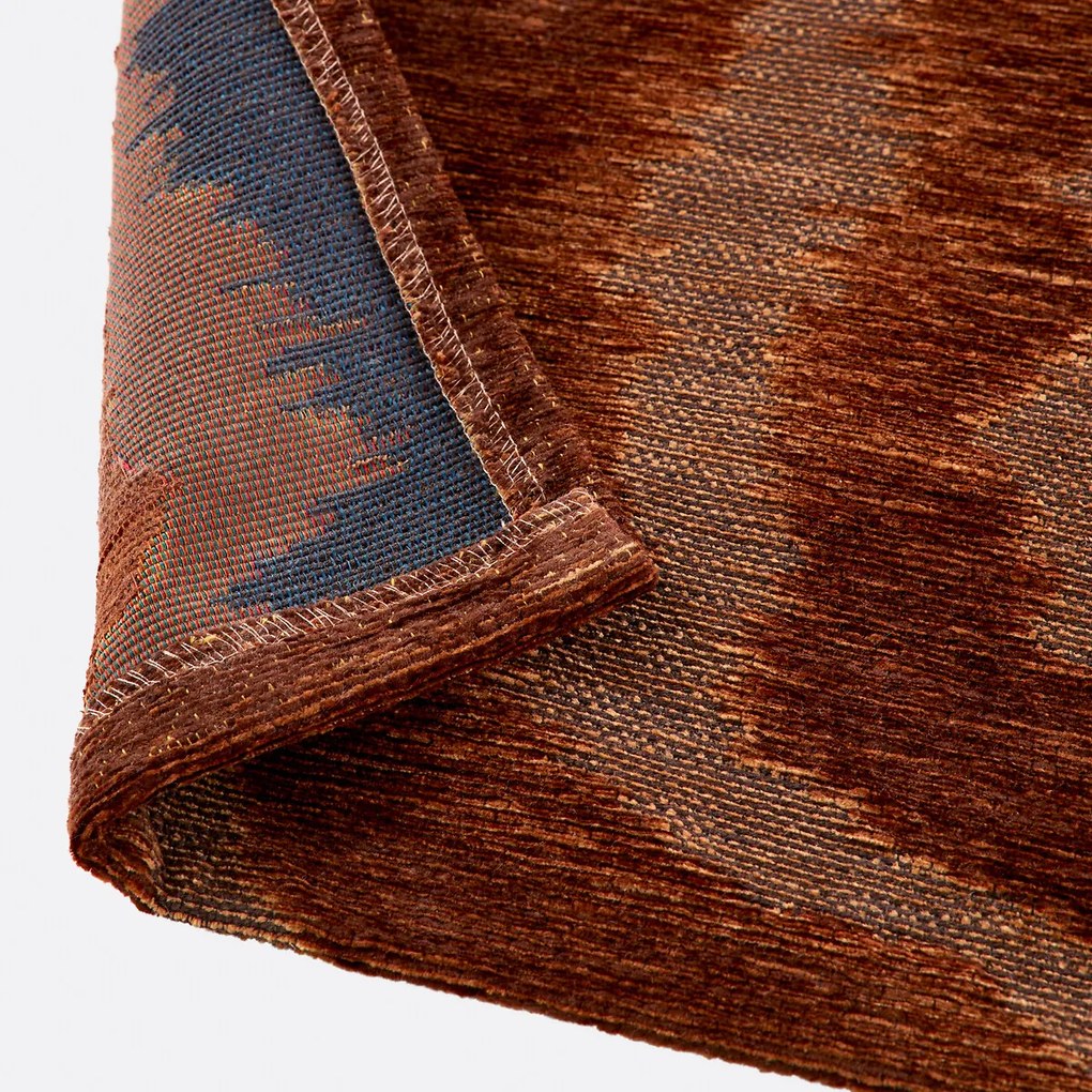 Plat geweven vloerkleed met moiré-effect, Frankie