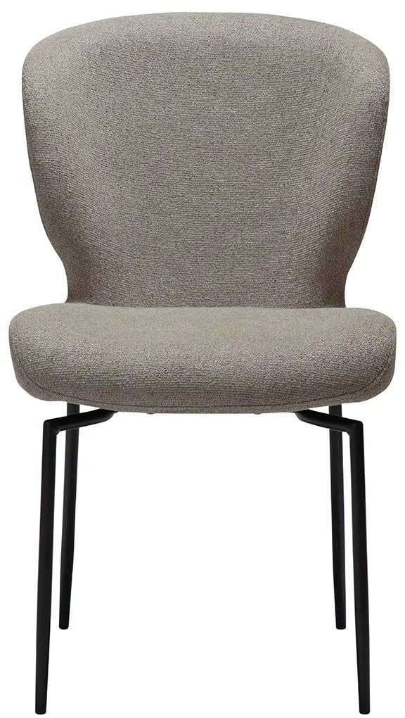 Dan-Form Glory Swivel Draaibare Eetkamerstoel Grijsbruin Boucle