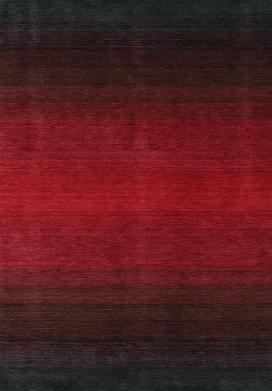 MOMO Rugs - Panorama Black/red - 200 x 300 - Vloerkleed