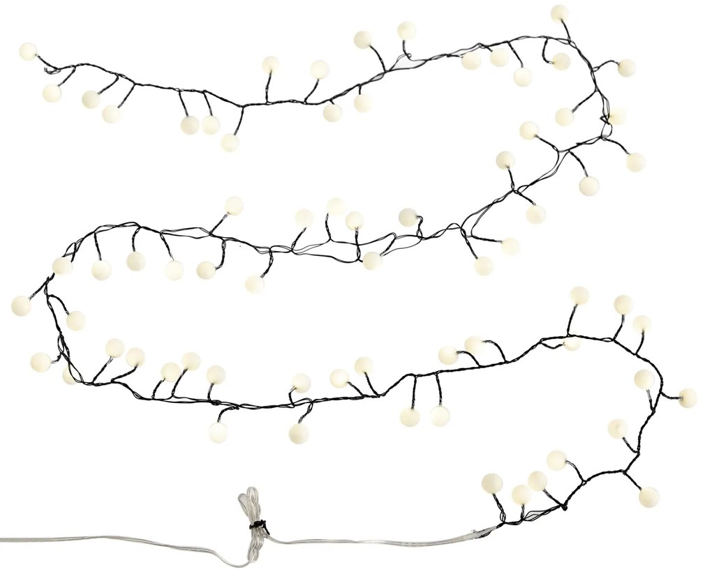 Kerst lichtsnoer groen met 70 LED's wit 3,5m IP20 - Dasher