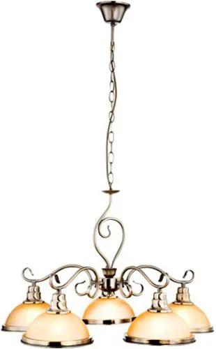 Hanglamp sassari antiek brons 5-lichts 5x60w