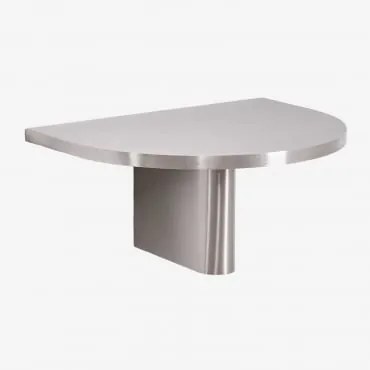 Pack Van 2 Zwevende Nachtkastjes 40x30 Cm Mayeli Roestvrij Staal - Sklum